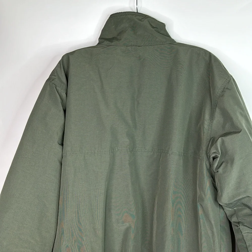 Vintage White Sierra Green Fleece Lined Jacket Size Medium